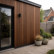 Houten gesloten gevelbekleding
