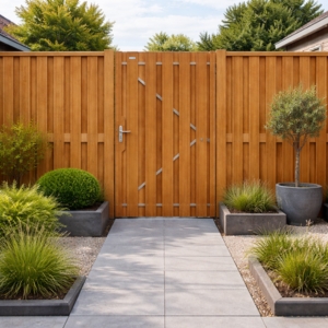 Hardhouten schuttingdeuren