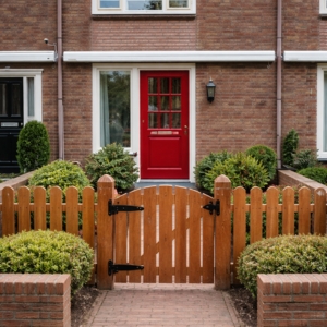 Hardhouten tuinpoorten