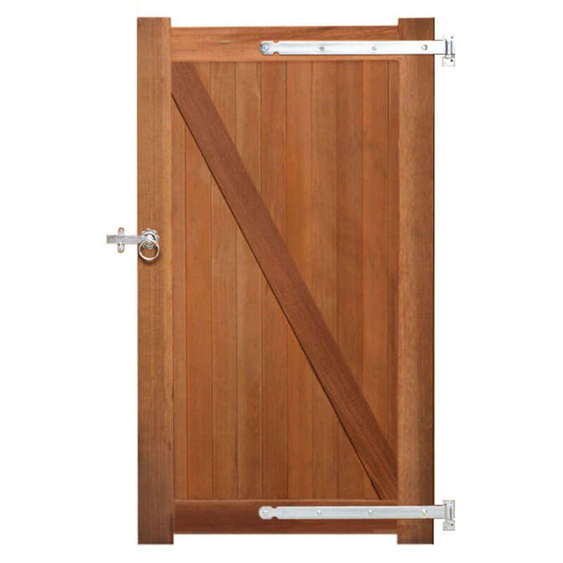 Poort hardhout bankirai Belmonte incl. beslag (100 x 180 cm)
