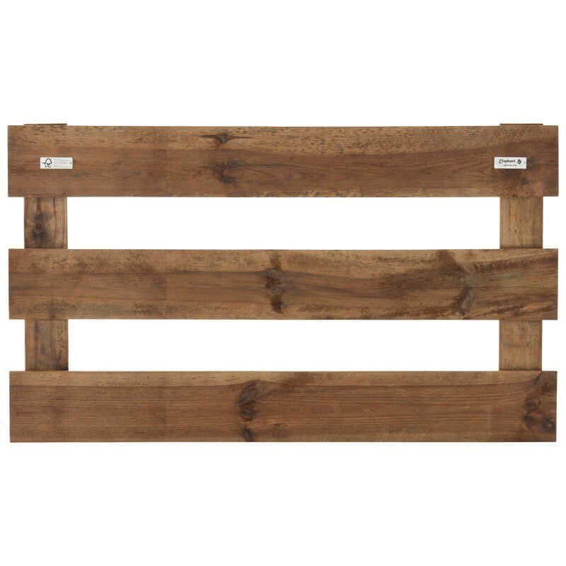 Tuinhek grenen Timber XL recht bruin geimpregneerd (120 x 70 cm)