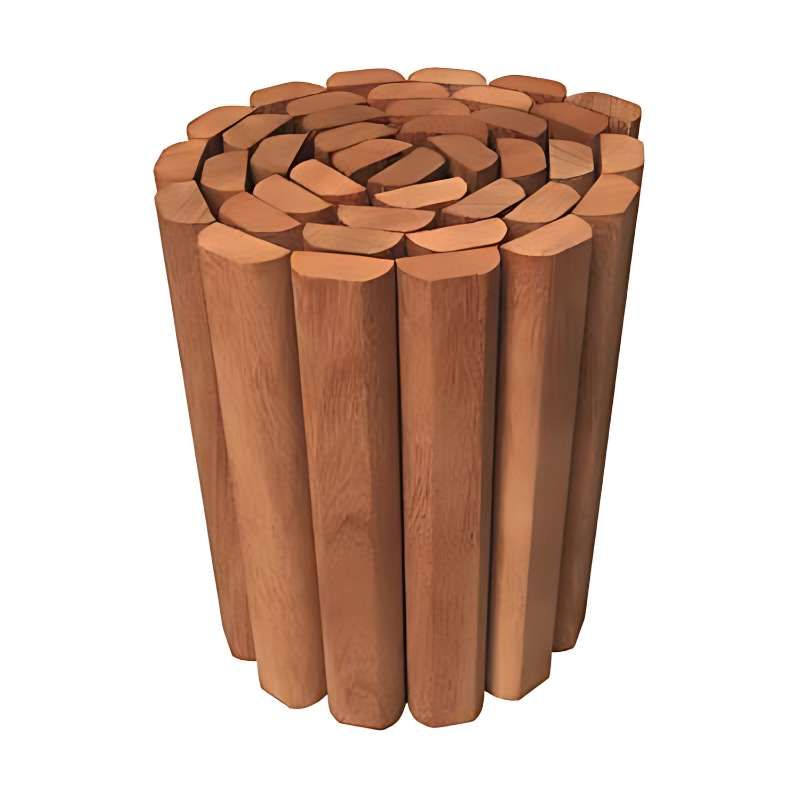 Rolborder hardhout met staaldraad (180 x 30 cm)