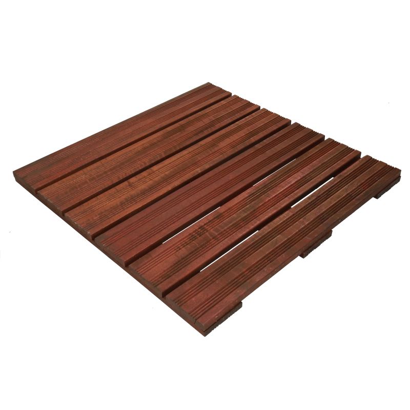 Terrastegel hardhout Morado 50 x 50 cm (24 mm) semi-ribbel