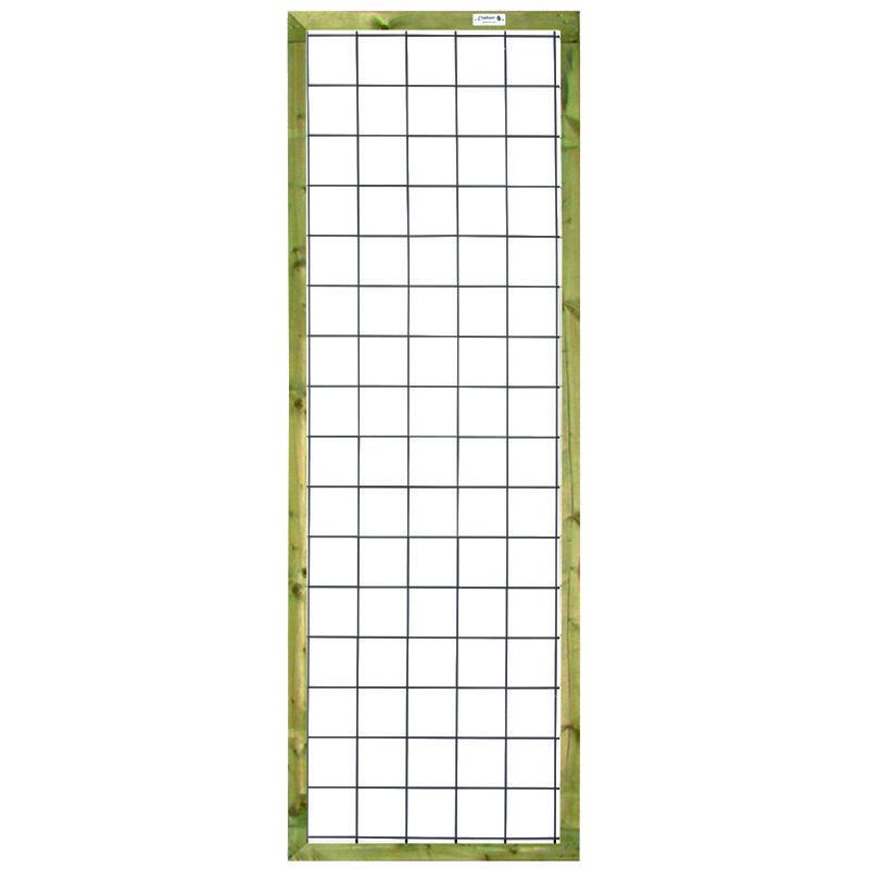 Draadscherm verzinkt zachthout kader groen geimpregneerd (60 x 180 cm)