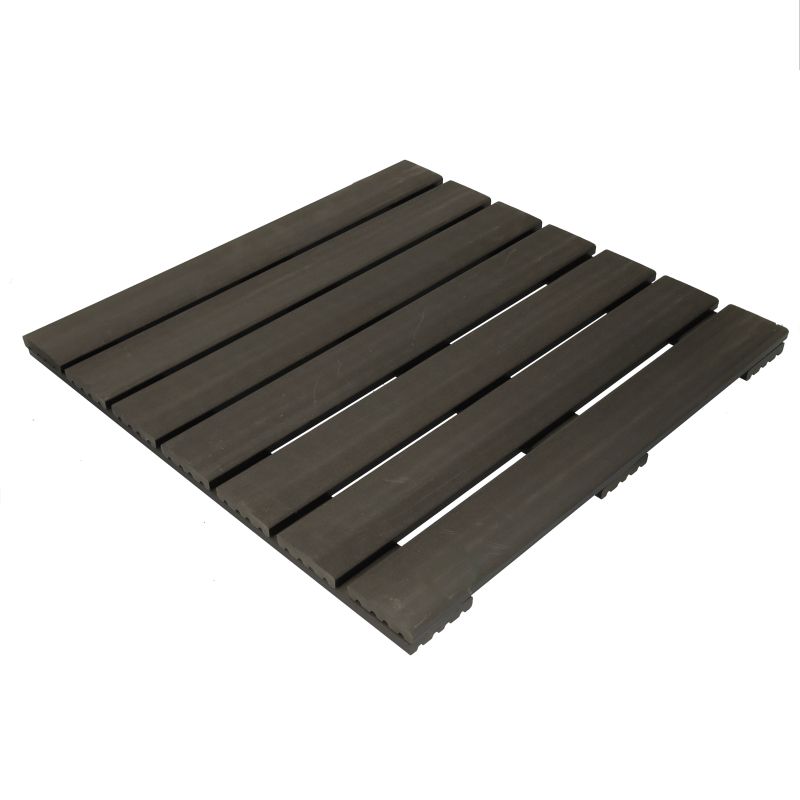 Terrastegel composiet 50 x 50 cm antraciet FSC 24 mm massief