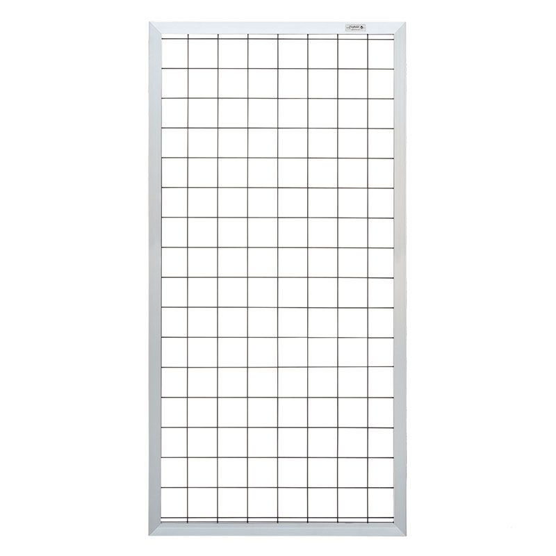 Draadscherm Forte aluminium kader met zwart draad (90 x 180 cm)