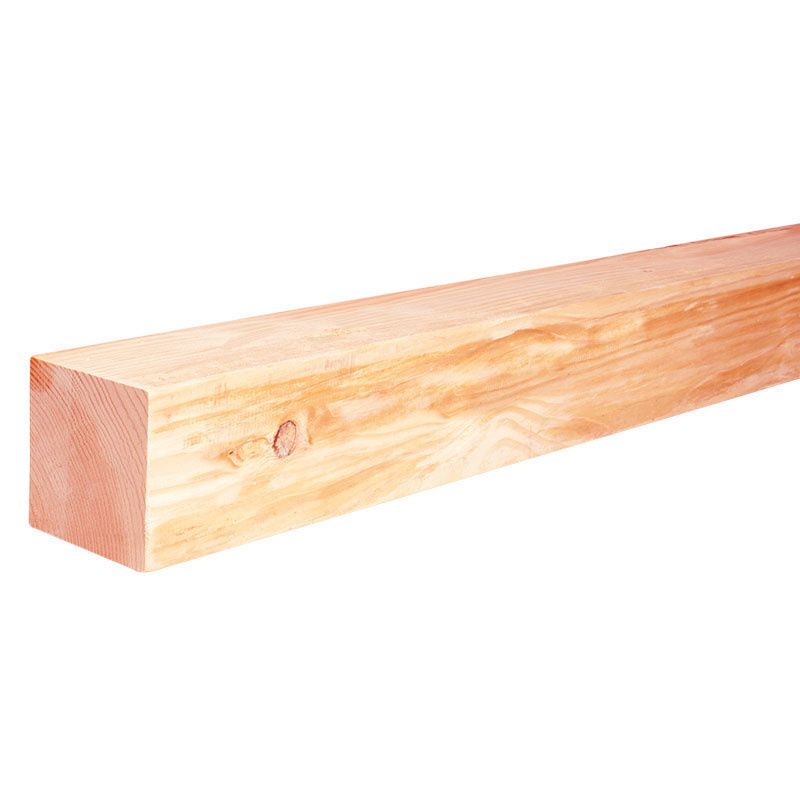 Paal Douglas 9,0 x 9,0 cm (300 cm) gezaagd