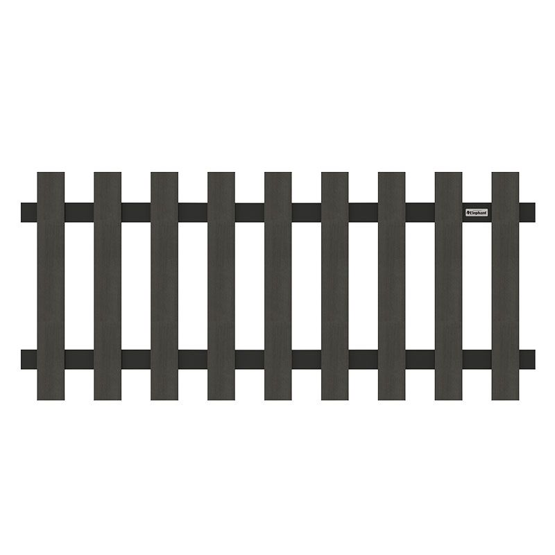 Tuinhek composiet Luxe antraciet met antraciet aluminium gepoedercoat frame (180 x 80 cm)