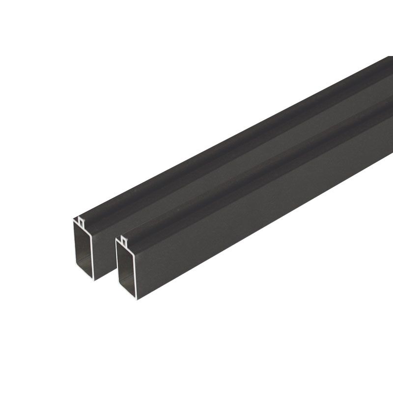 Onder- en bovenregel set antraciet aluminium tbv Modular schutting