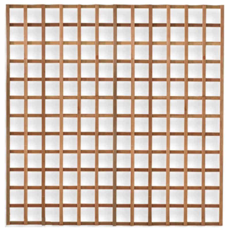 Trellis scherm hardhout Almendrillo recht (177 x 180 cm)