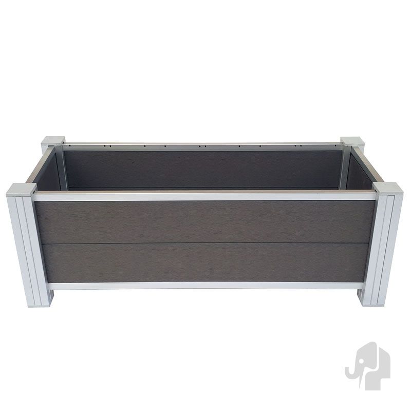 Plantenbak composiet - Rock Grey - 45 x 110 x 40 cm - incl. binnenbak