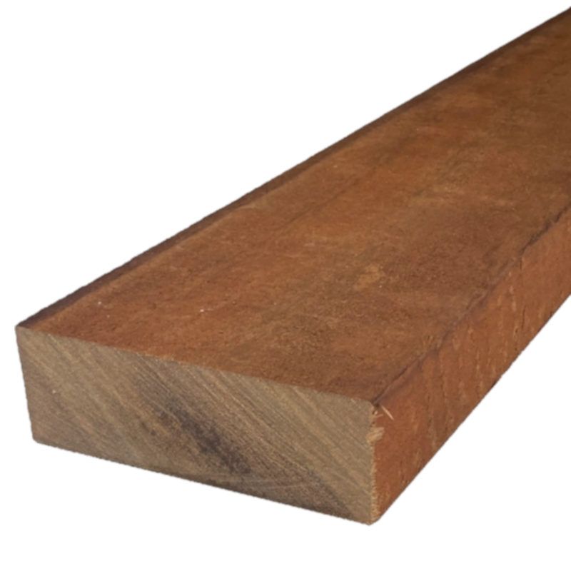 Balk hardhout angelim 50 x 100 mm (2,50 mtr) gezaagd
