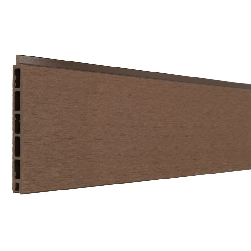 Mix & Match lamel - composiet - donkerbruin - 180 x 14 cm (2 stuks)