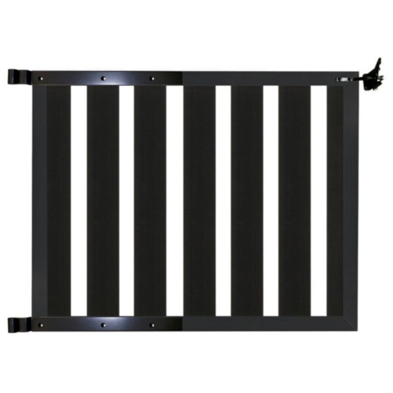 Tuinhek poort composiet Design antraciet met antraciet frame incl. hang- en sluitwerk (100 x 80 cm)
