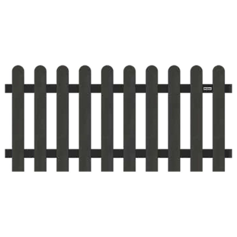 Tuinhek composiet Classic antraciet met antraciet aluminium gepoedercoat frame (180 x 80 cm)