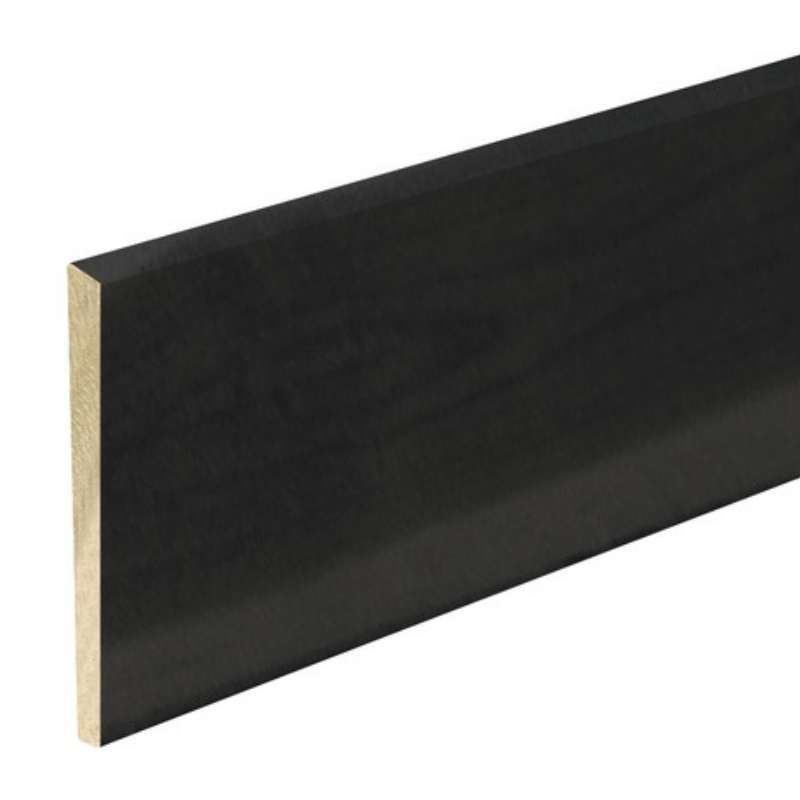 Schuttingplank vuren 1,6 x 15 cm zwart gezaagd