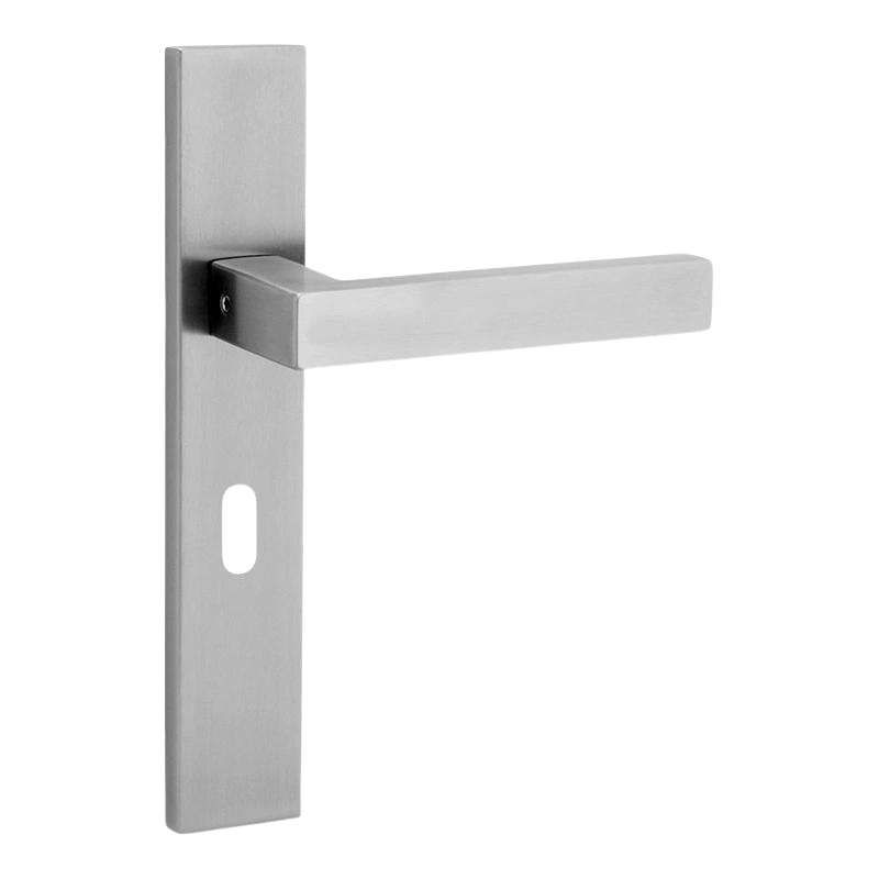 Deurbeslag - Best Buy - Deurkruk 210L incl sleutelgat - Mat RVS