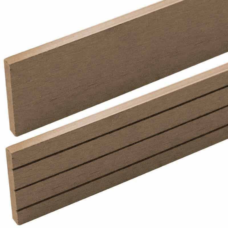 Randafwerking composiet bruin gevlamd 5,9 cm hoog (3 mtr)