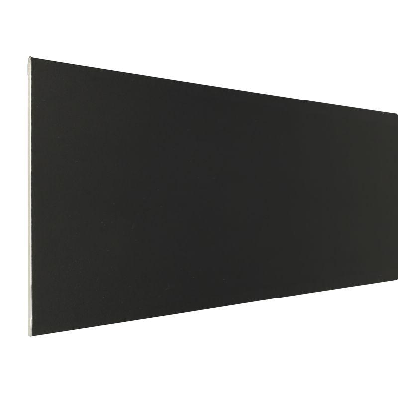Stootbord - SPC - Zwart RAL9005 - 130 x 20 cm