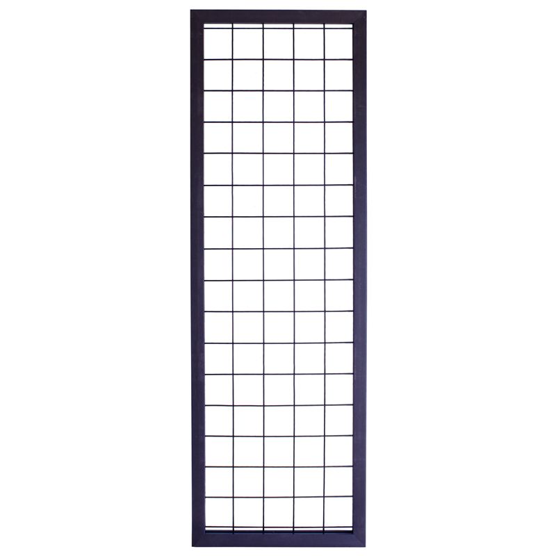 Draadscherm Bari antraciet composiet kader met zwart draad (60 x 180 cm)