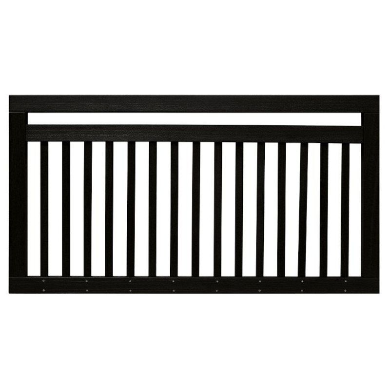 Tuinhek hardhout bankirai - Industrieel - Zwart gelakt (150 x 80 cm)