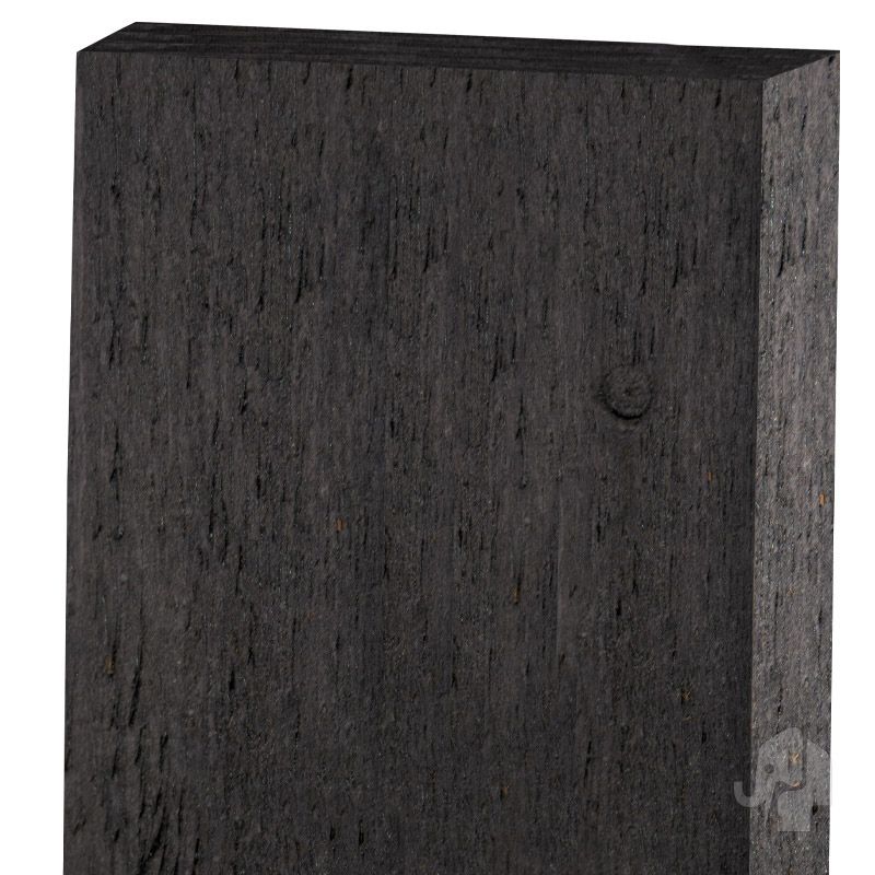 Colourwood board zwart 1,8 x 18 cm - 4.30 meter