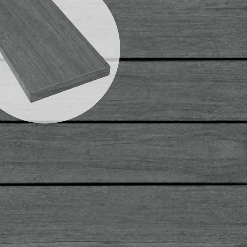 Vlonderplank Accoya gray 2,1 x 14,0 cm vlak voor clips