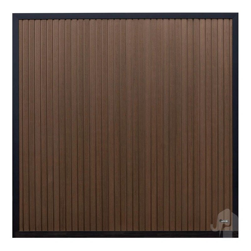 Schutting composiet co-ex Dark line - Naturel dark brown (180 x 180 cm)