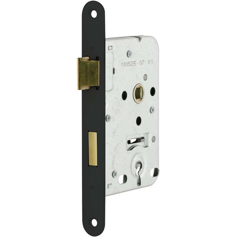 Binnendeurslot zwart - dag-nachtslot model 1266