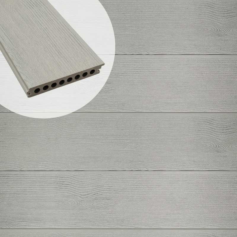 Vlonderplank composiet semi massief co-extrusie naadloos 2,1 x 14 cm Loft Grey