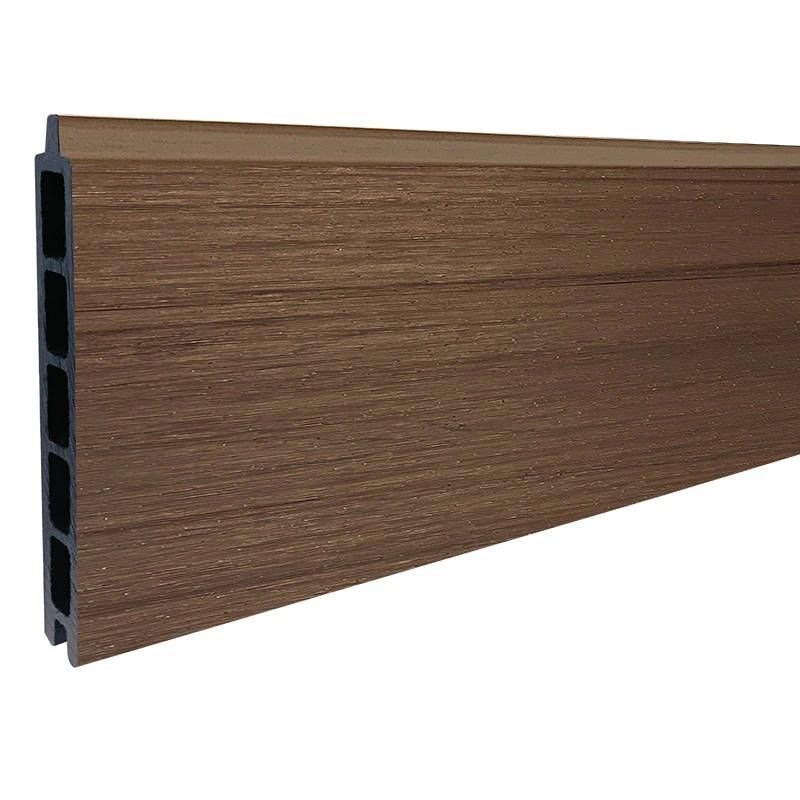 Mix & Match lamel - composiet co-ex - natural dark brown - 180 x 14 cm (2 stuks)