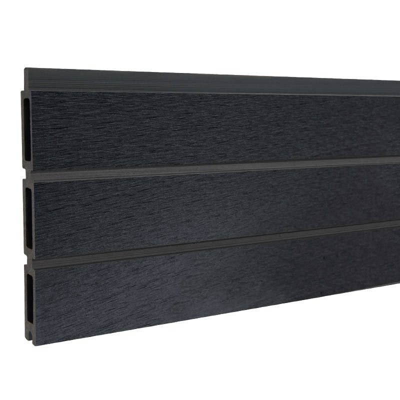 Lamellen set composiet - triple Rhombus antraciet - 180 x 15 cm (6 stuks)