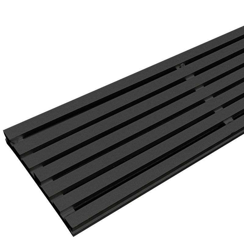 Aluminium drainagerooster 2,5 x 14,5 cm antraciet (3 mtr)