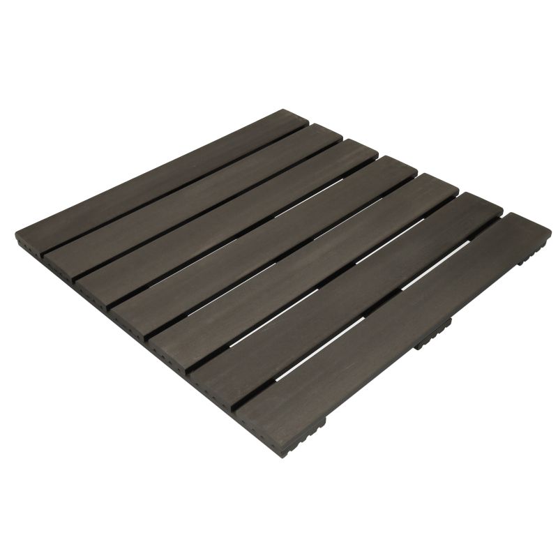 Terrastegel composiet 50 x 50 cm antraciet FSC (24 mm) massief