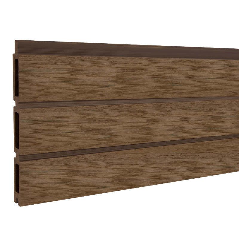 Lamellen set composiet - triple Rhombus natural dark brown - co-extrusie 180 x 15 cm (6 stuks)