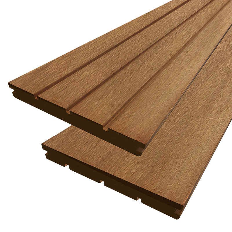 Vlonderplank hardhout Kapur (clip) 2,8 x 19,0 cm groeven/vlak