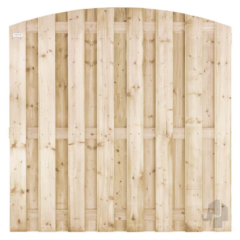 Schutting grenen toog 15L rvs groen geimpregneerd (180 x 180 cm) dikte 3,9 cm