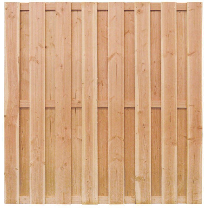Schutting Douglas recht 15L rvs (180 x 180 cm) gezaagd schermdikte 4,5 cm