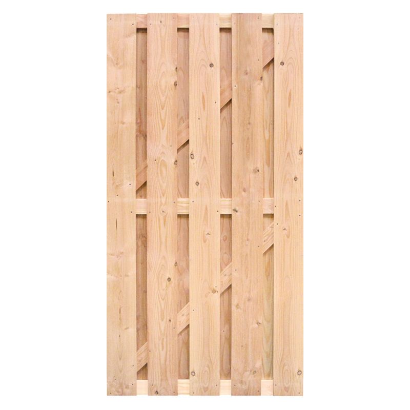 Tuindeur Douglas recht (90 x 180 cm) gezaagd dikte 4,5 cm