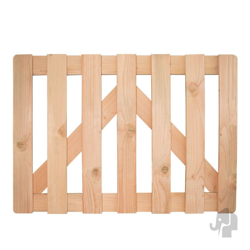 Tuinpoort Douglas Luxe recht 13L rvs (100 x 70 cm) geschaafd