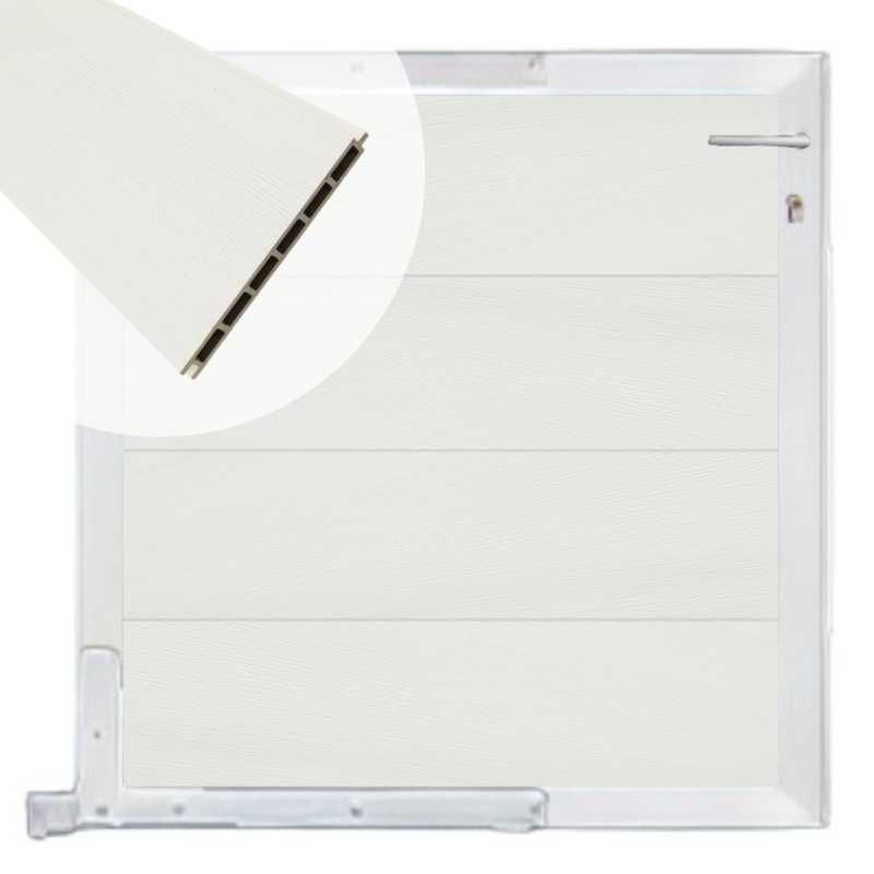 Tuinpoort aluminium blank frame Modular - composiet co-ex wit (90 x 90 cm)