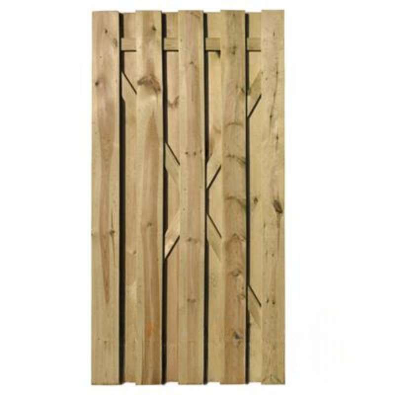 Tuindeur XL verduurzaamd grenen - Recht (100 x 200 cm) geschaafd dikte 3,9 cm