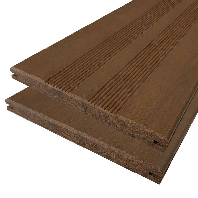 Vlonderplank Bamboe 2,0 x 20,0 cm vlak/semi-ribbel Ipé geolied