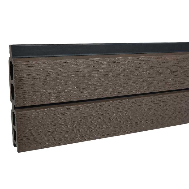 Lamellen set composiet Modular - Rhombus Wengé Zwart co-ex 14,1 x 180 cm (6 stuks)