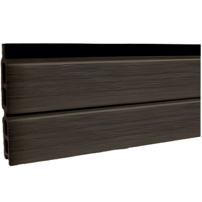 Lamellen set composiet Modular - Rhombus Wengé Zwart co-ex 14,1 x 180 cm (6 stuks)