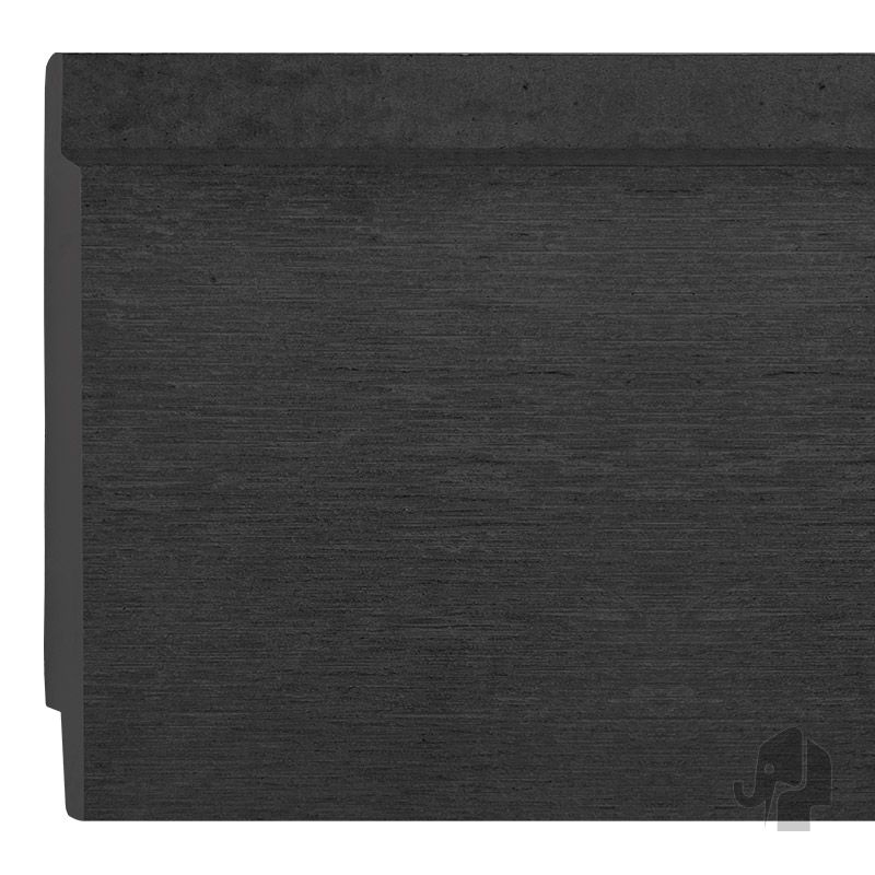Rabat vezelcement met nerf antraciet 1,0 x 15,0 cm
