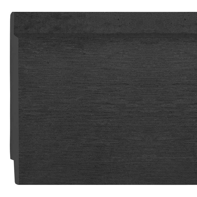 Rabat vezelcement met nerf antraciet 1,0 x 15,0 cm - 2.80 meter (5 stuks)