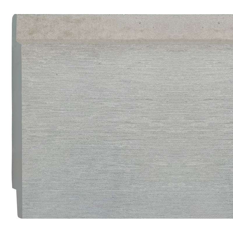 Rabat vezelcement met nerf lichtgrijs 1,0 x 15,0 cm