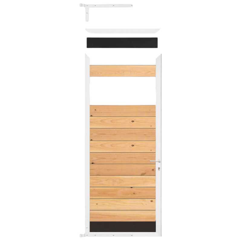 Tuindeur frame aluminium Mix & Match - wit (90 x 200 cm) inclusief beslag