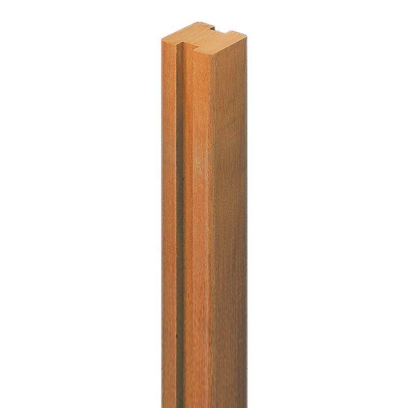 Tussenpaal rabatsysteem hardhout bankirai 7 x 7 cm (275 cm)